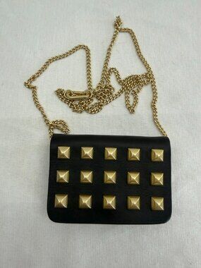 All Saints Honore Studded Leather Card Holder